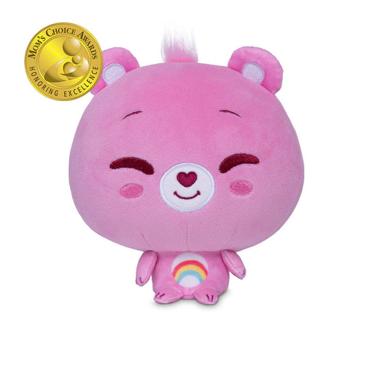 Cheer Bear Care Bears Cloudhead Front View with Mom's Choice Award Badge