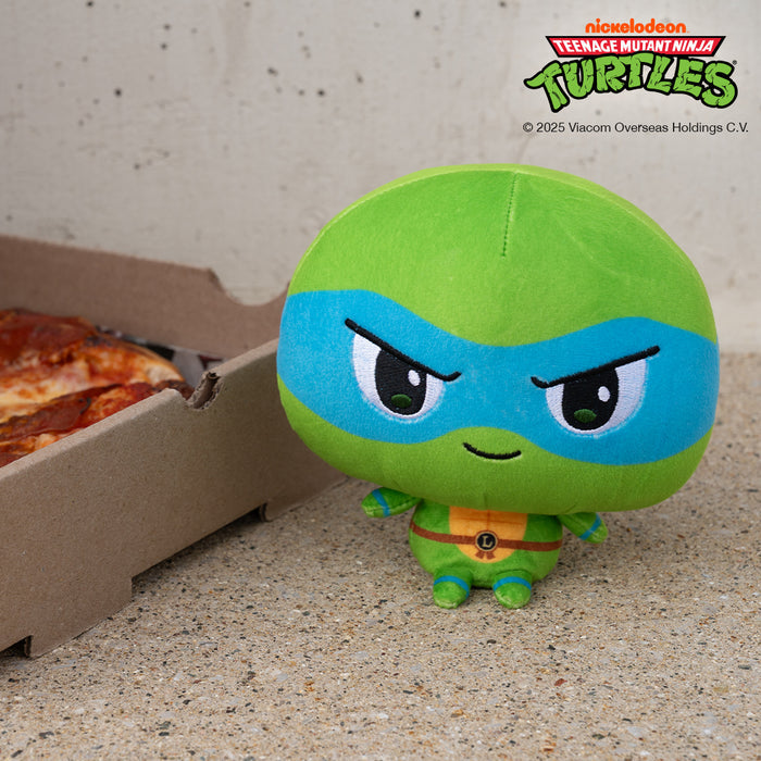 Cloudheads: 5" Leonardo sitting with a box of pizza