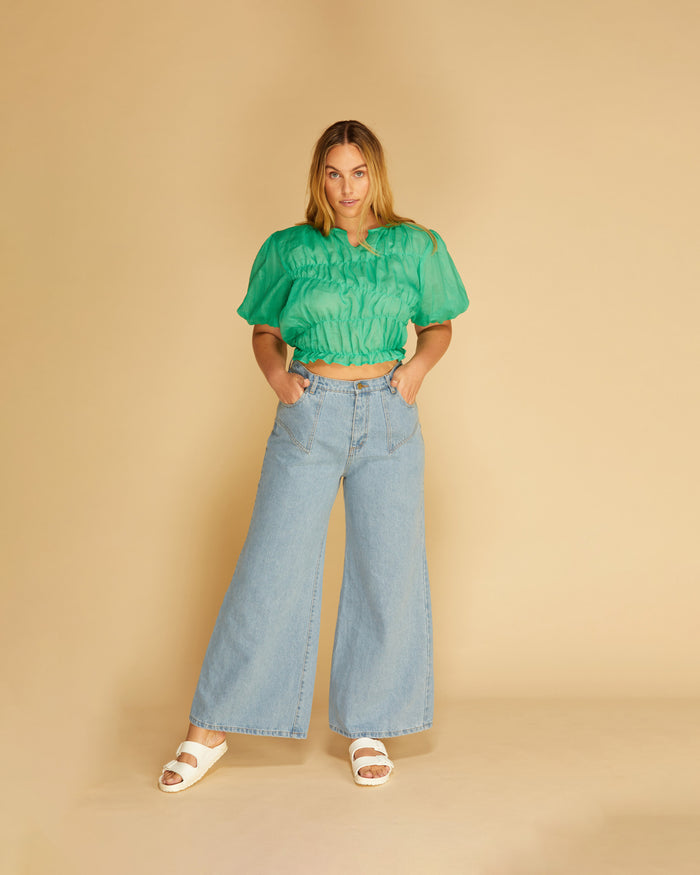 CLOVER JEAN PETITE LIGHT BLUE