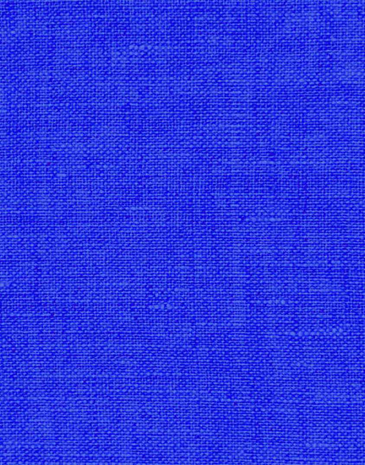 Cobalt Blue Washed Pure Linen Fabric