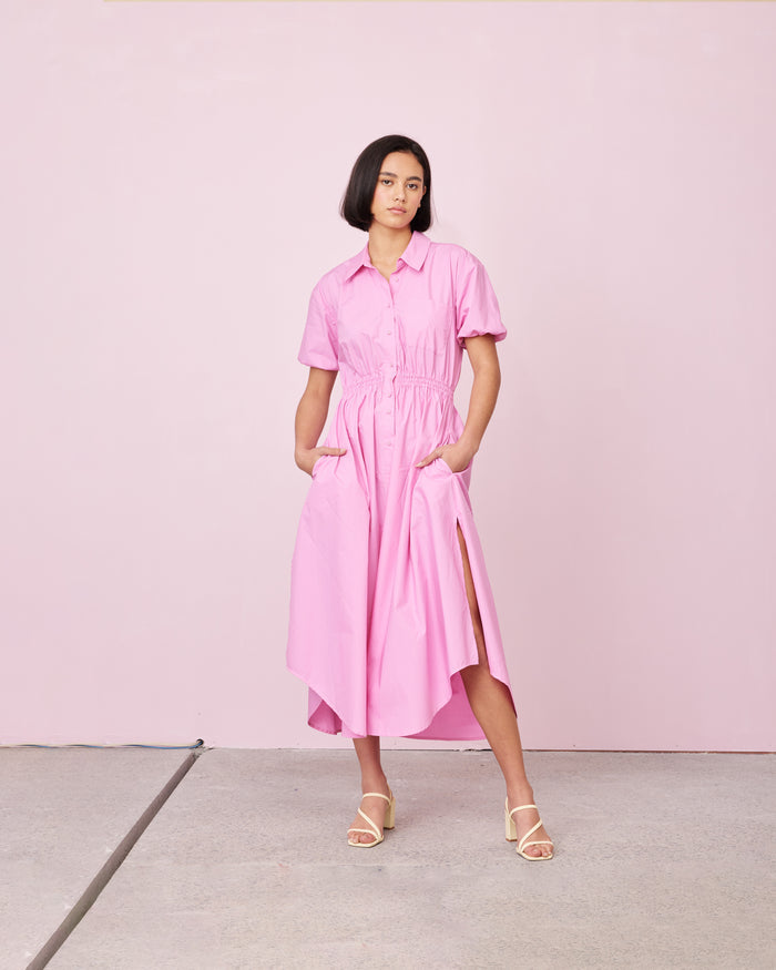 COMET SHIRT DRESS ORCHID