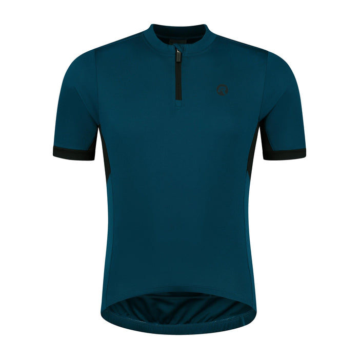 Rogelli Core fietsshirt korte mouwen kinderen blauw voorkant.