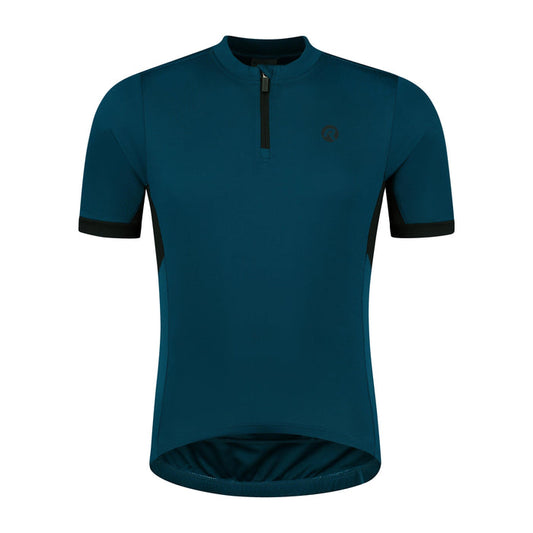 Rogelli Core fietsshirt korte mouwen kinderen blauw voorkant.