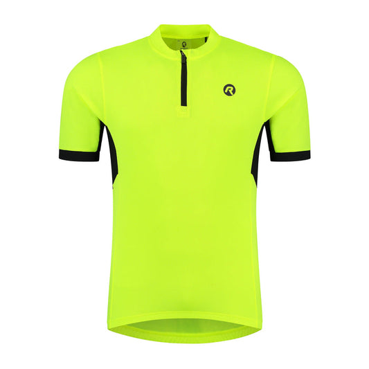Rogelli Core fietsshirt korte mouwen kinderen geel voorkant.
