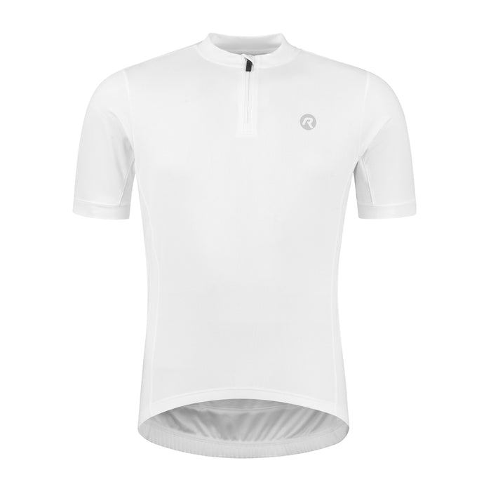 Rogelli Core fietsshirt korte mouwen kinderen wit voorkant.
