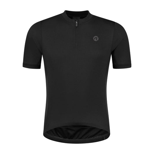 Rogelli Core fietsshirt korte mouwen kinderen zwart voorkant.