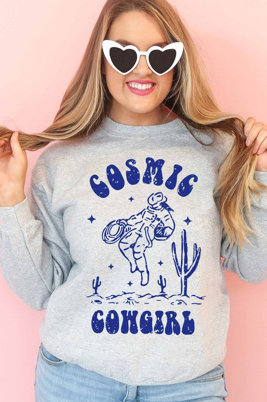 'cosmic cowgirl' crewneck