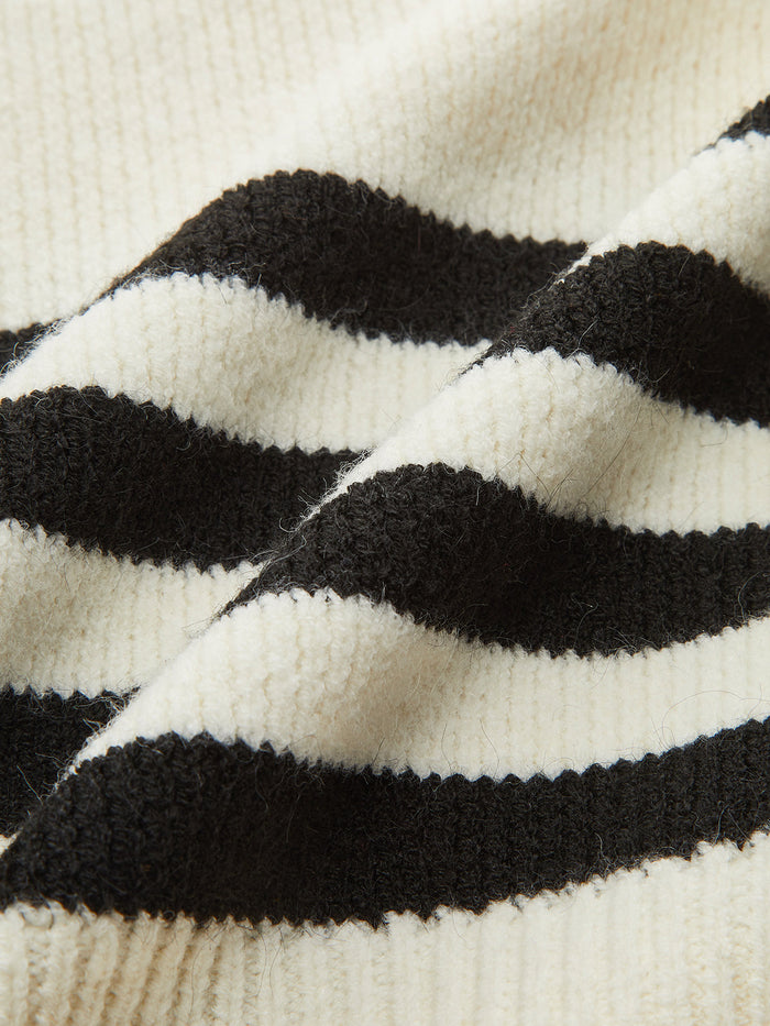 Cropped Stripe Sweater Vest