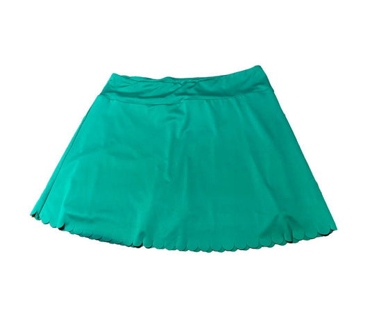 Crown & Ivy Kelly Green Scallop Skort Size XL