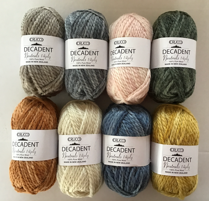 Crucci - Decadent Nuetrals 100% Wool 14ply(all colours)