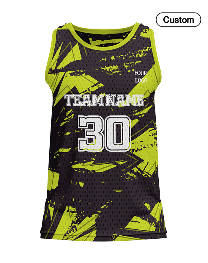 Custom Basketball Tank Top - Abstract Design - Personalized Tank-Top