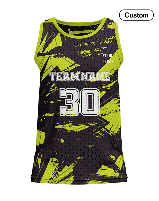 Custom Basketball Tank Top - Abstract Design - Personalized Tank-Top
