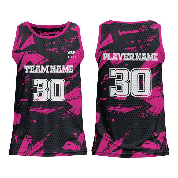Custom Basketball Tank Top - Abstract Design - Personalized Tank-Top