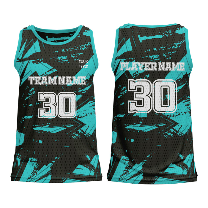 Custom Basketball Tank Top - Abstract Design - Personalized Tank-Top
