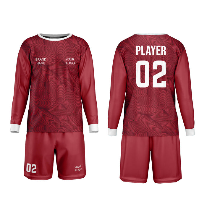 Sports uniform with customizable branding on a white background