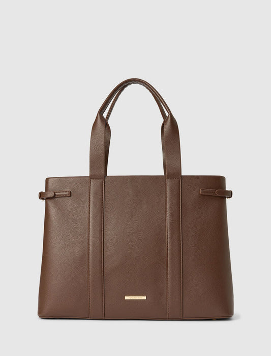 Dalton Laptop Tote Bag 0 Chocolate Forever New