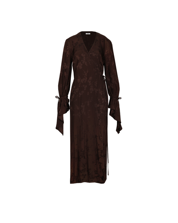 DAPHNE WRAP GOWN JAVA JACQUARD