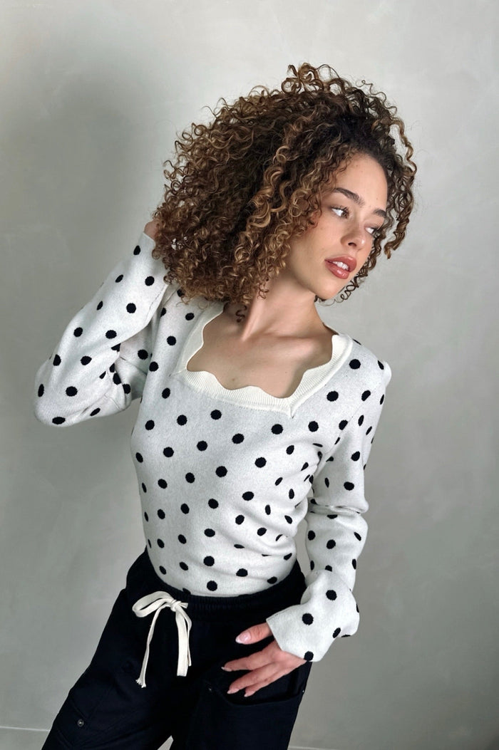 Darling Dot Sweater
