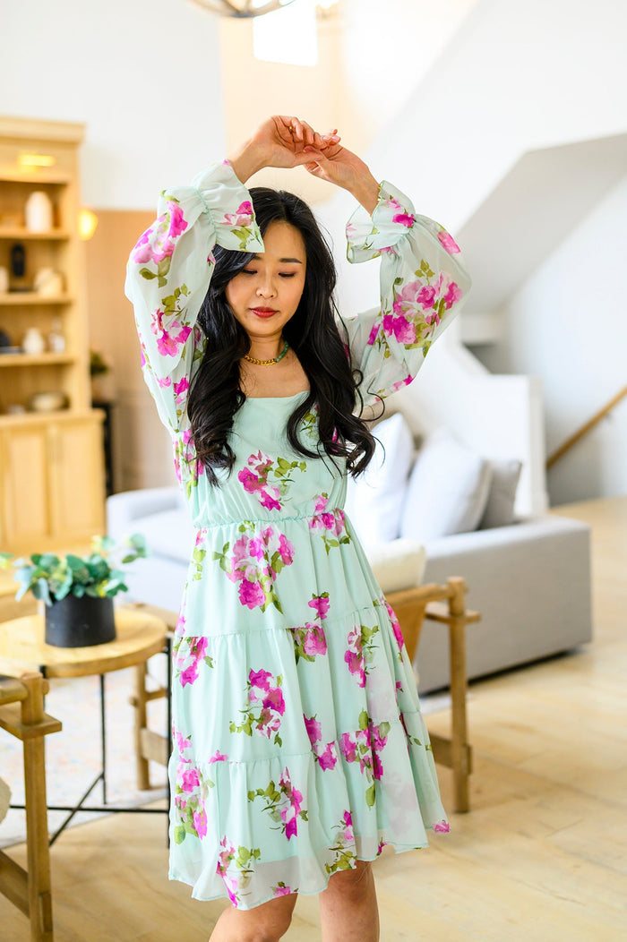 Delightfully Yours Floral Dress