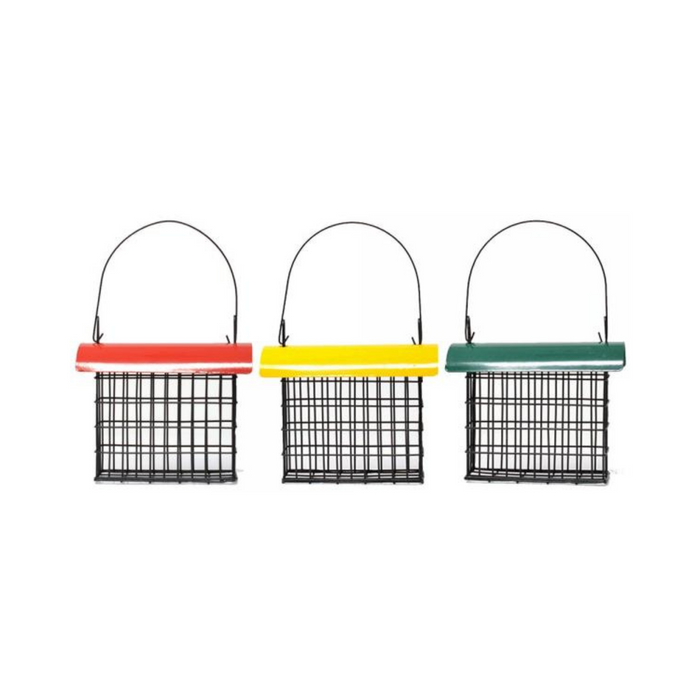 Deluxe Suet Cage with Color Metal Roof - Pittsboro Feed