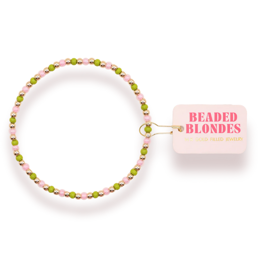 Demi Lime Green & Light Pink Bracelet