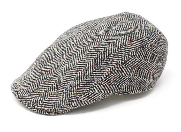 Multi Black Fleck Wide Herringbone - Irish Tweed / Small