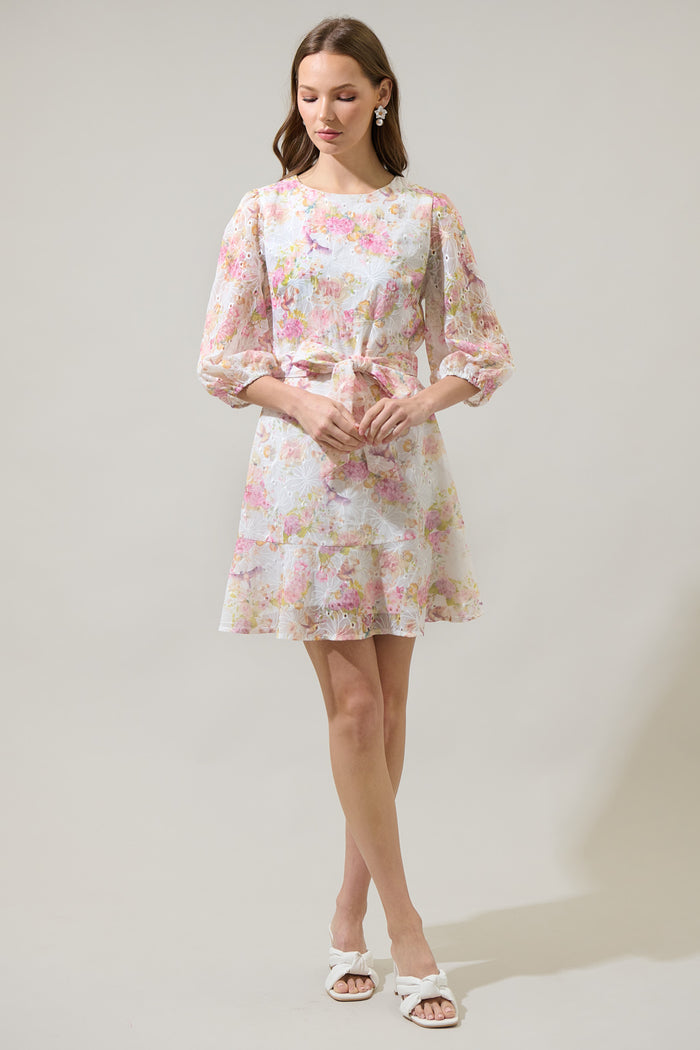 Emory Floral Brea Ruffle Mini Dress