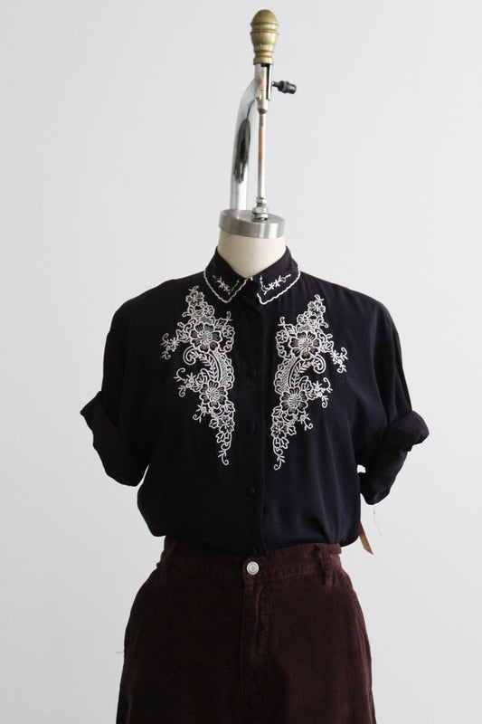 evening meadow button up