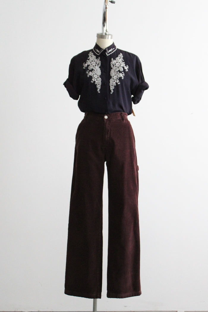 evening meadow button up