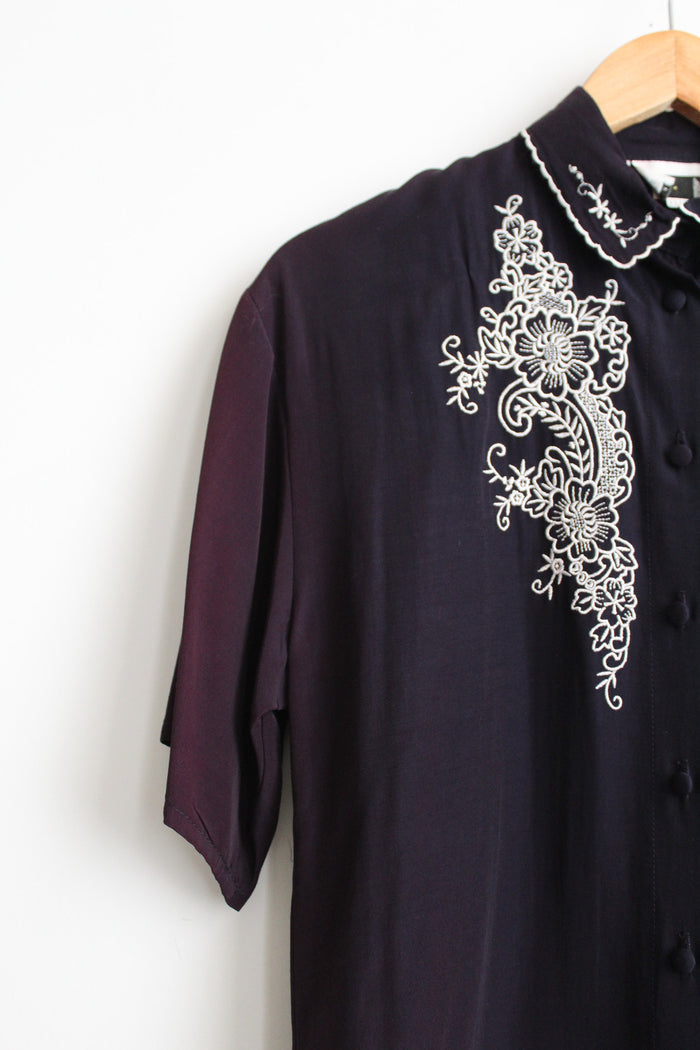 evening meadow button up