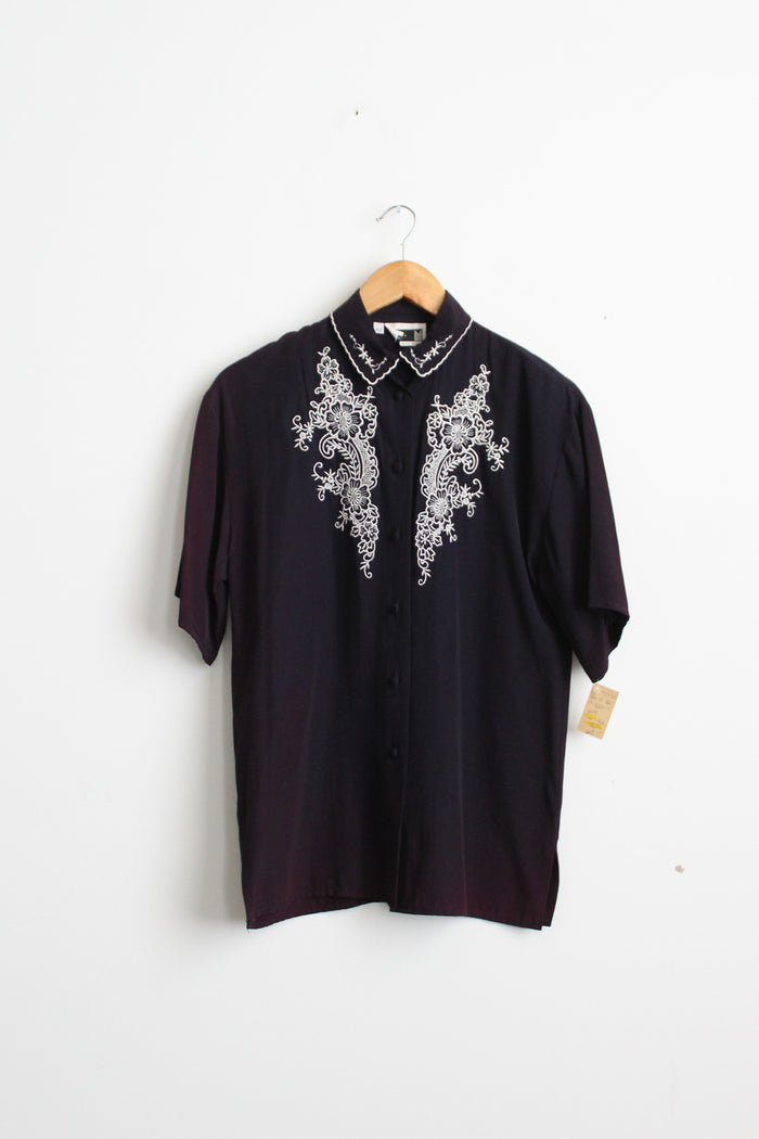 evening meadow button up