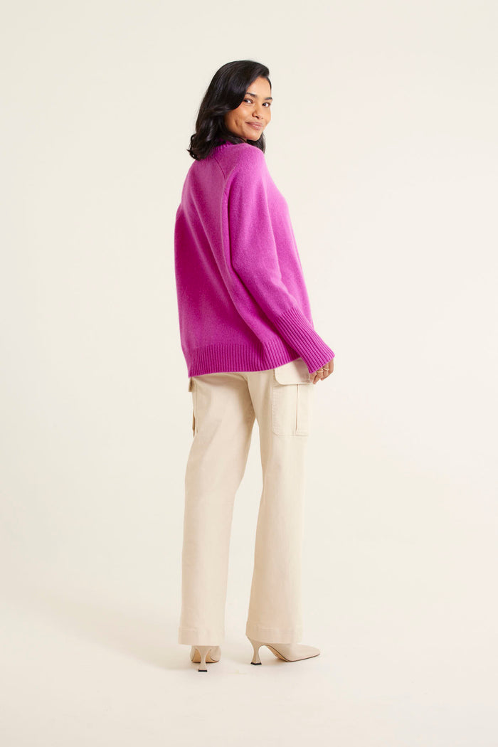 Fifi Cashmere Polo Sweater In Charm