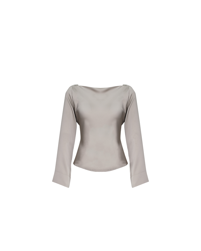 FIREBIRD SATIN COWL TOP MOONROCK
