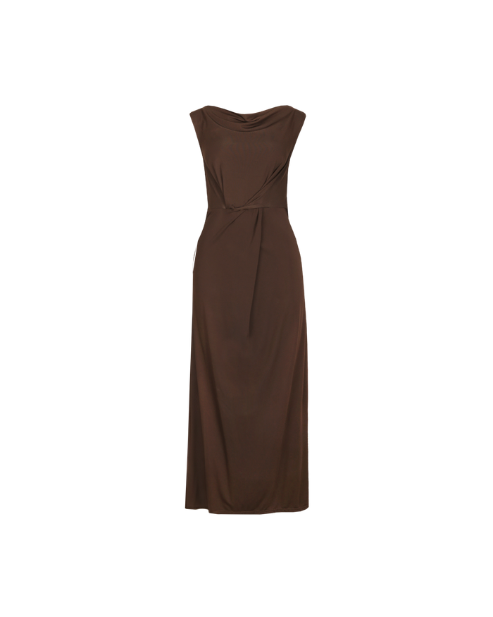 FLIP KNIT SLEEVELESS DRESS  JAVA