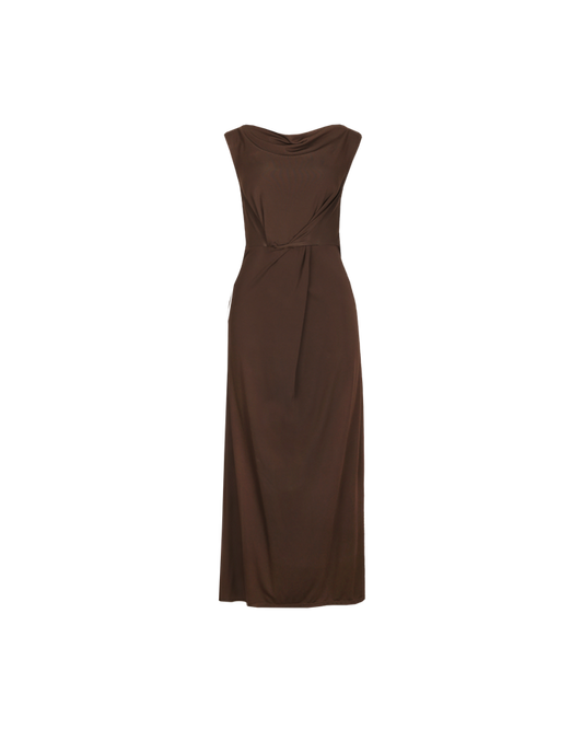 FLIP KNIT SLEEVELESS DRESS  JAVA
