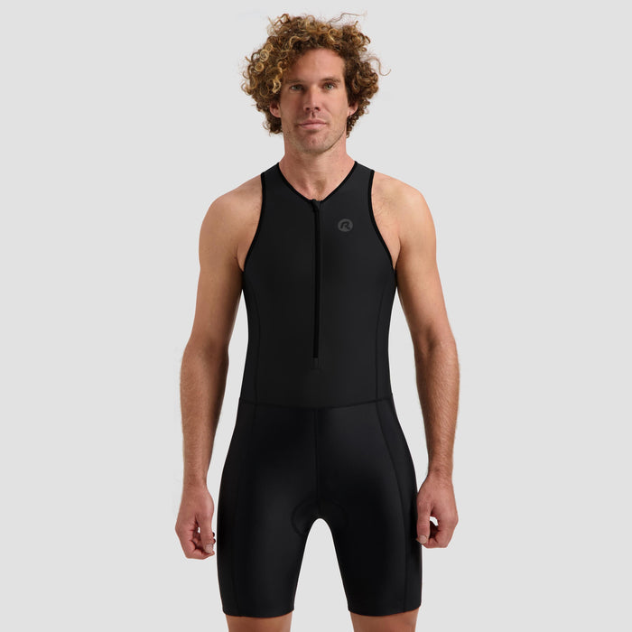 Rogelli Florida triathlonpak zonder mouwen zwart heren gedragen voorkant.