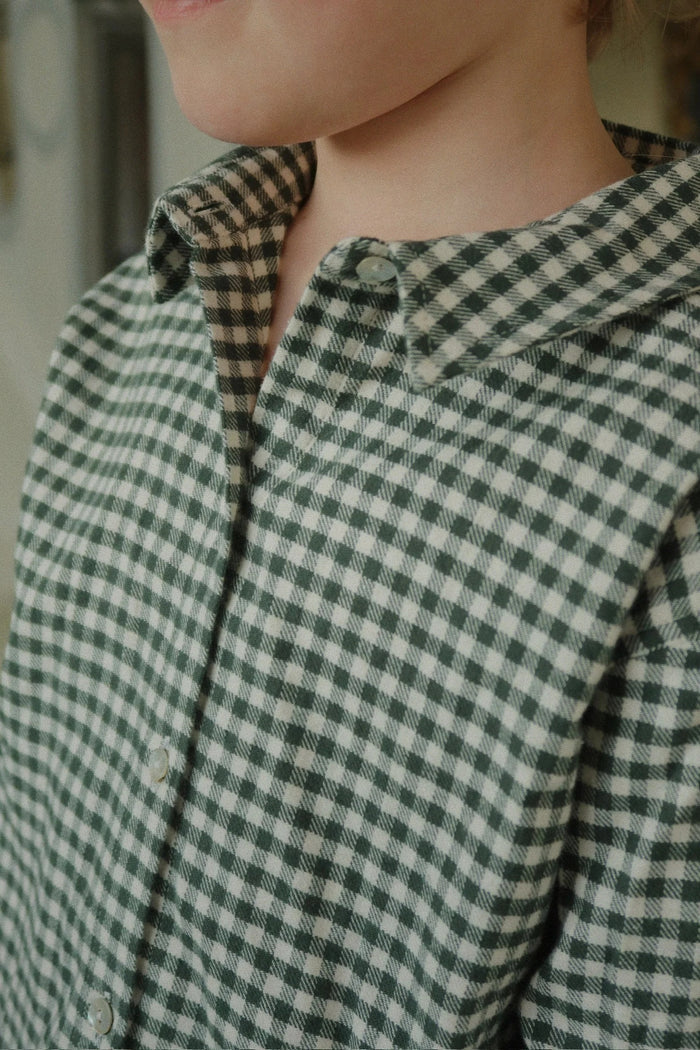 Foret LS Shirt Green Check