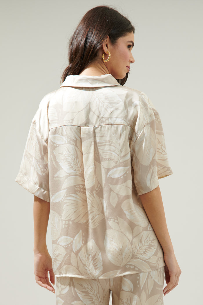 Gardenia Floral Otto Short Sleeve Button Down Shirt