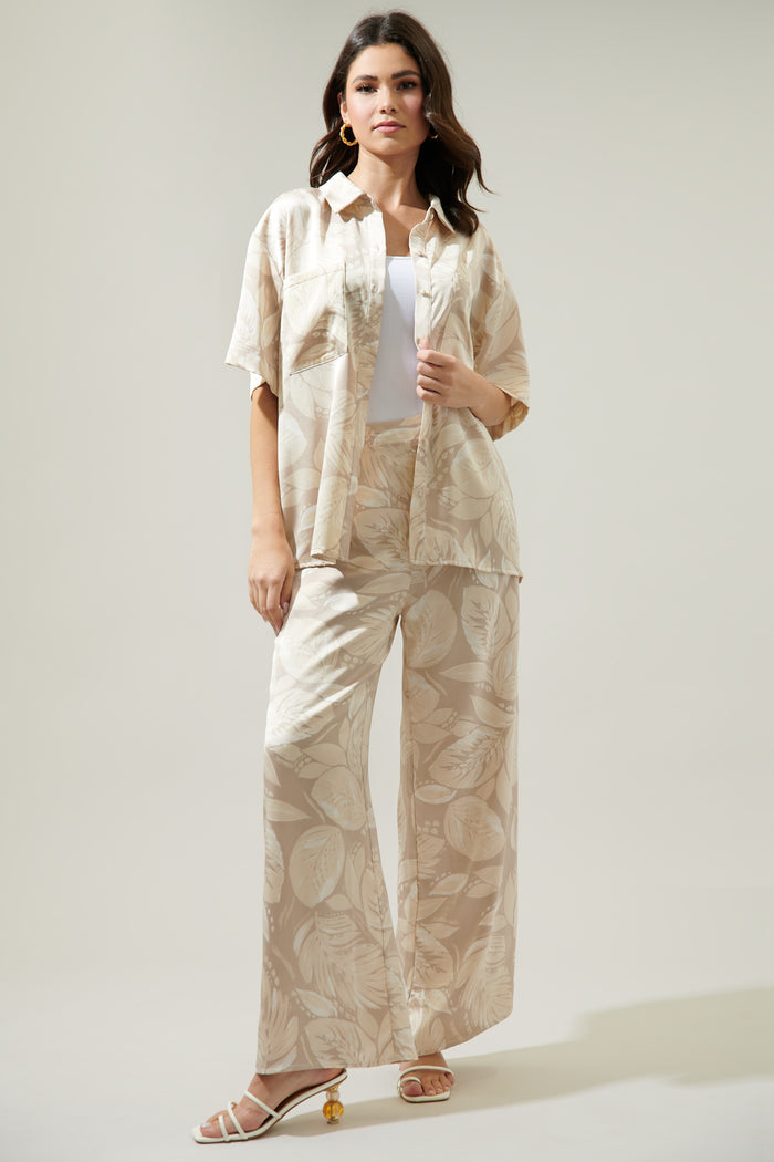 Gardenia Floral Otto Short Sleeve Button Down Shirt