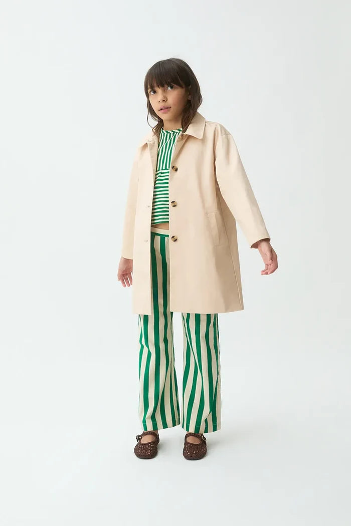 Gardinier Floral Trench Coat Off White