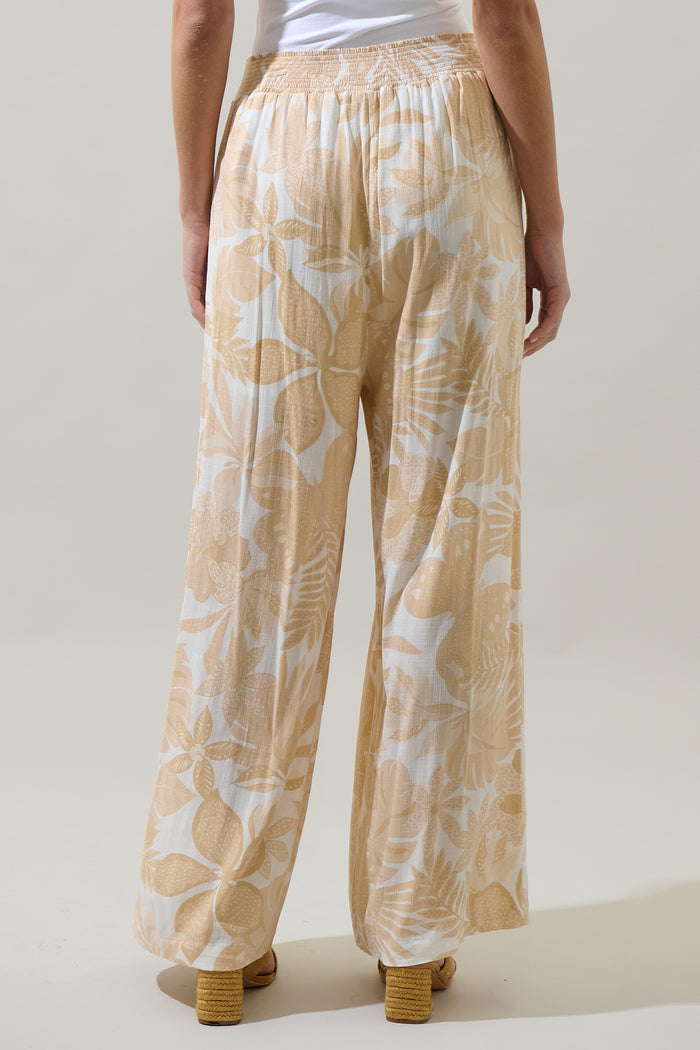 Geneva Floral Wide Leg Split Pants