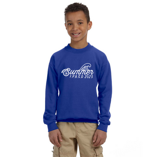 Gildan Youth Heavy Blend Fleece Crewneck Sweatshirt, Full Color