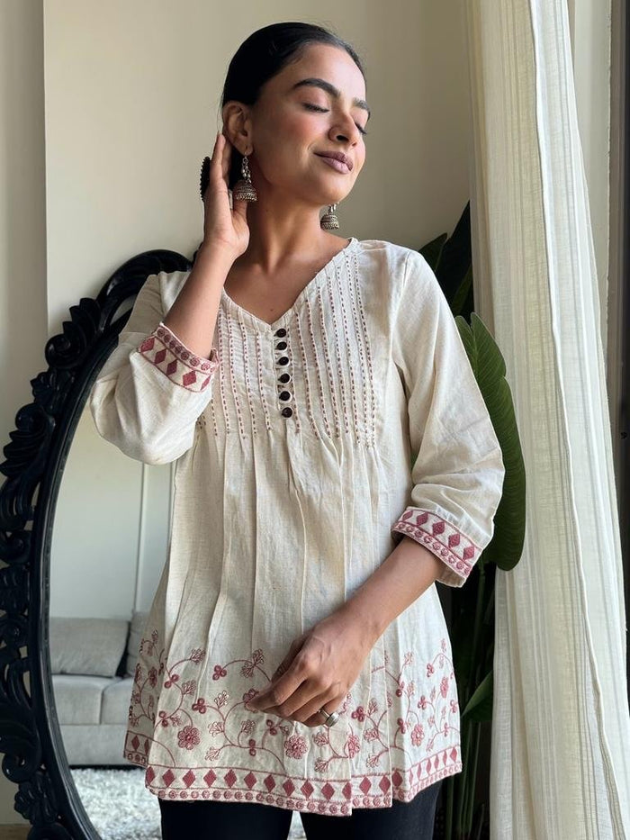 Gulabi Bel Cotton Top