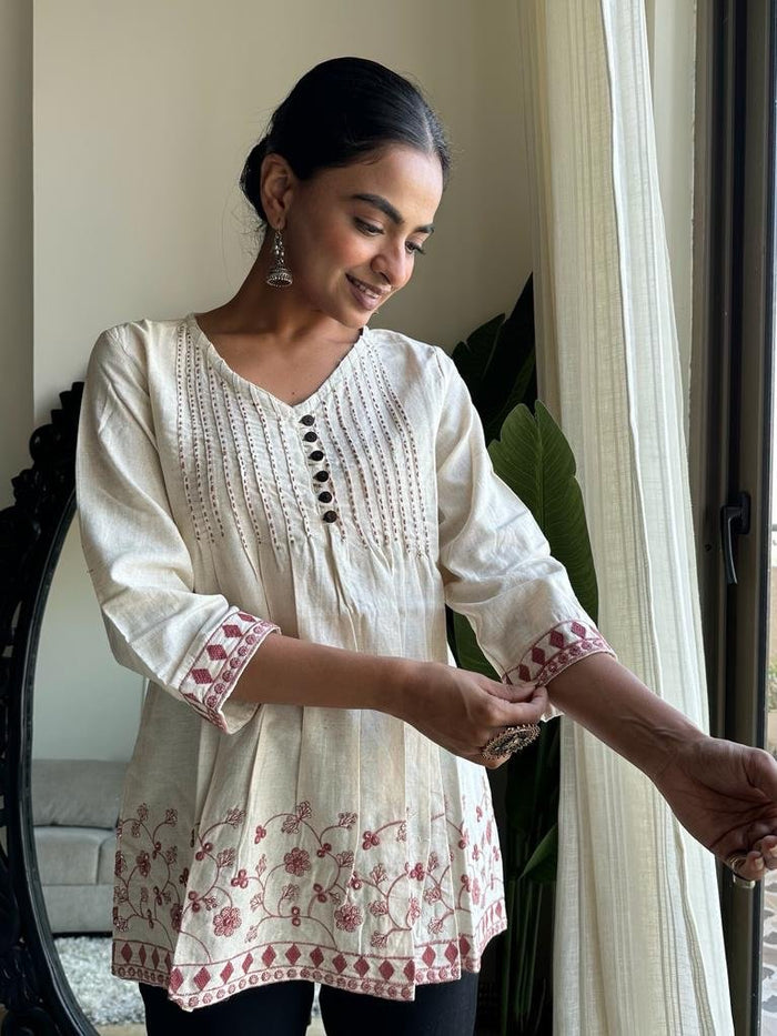 Gulabi Bel Cotton Top