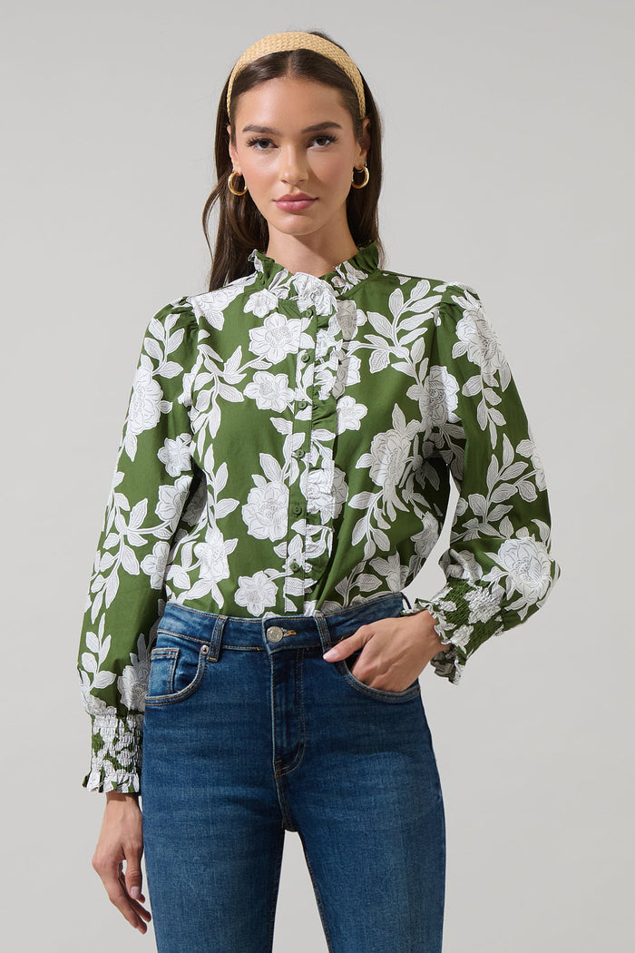 Haizley Floral Minny Long Sleeve Top