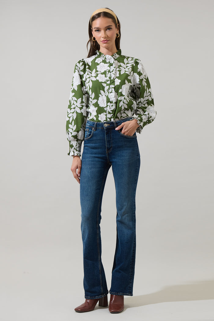 Haizley Floral Minny Long Sleeve Top