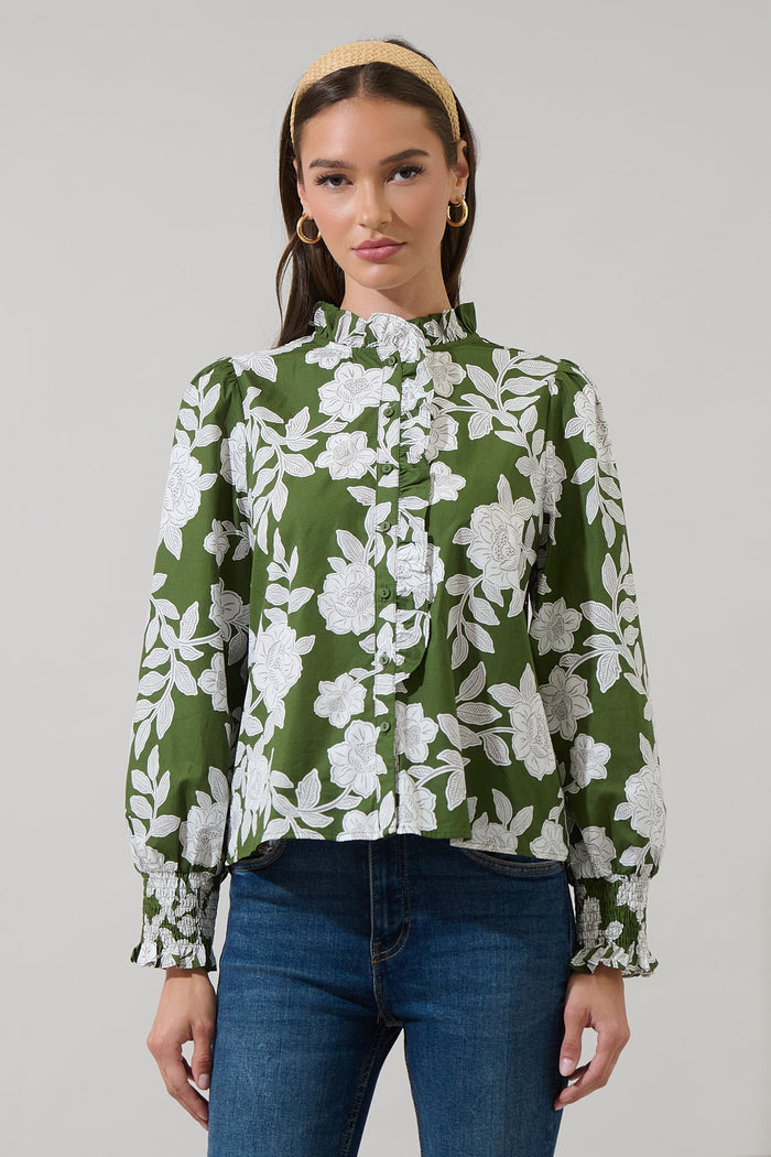 Haizley Floral Minny Long Sleeve Top