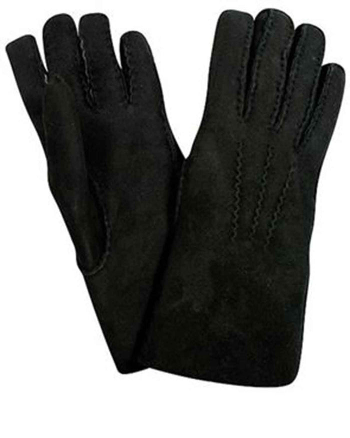 Hand Sewn Lambskin Gloves - Black - The Classic Boutique