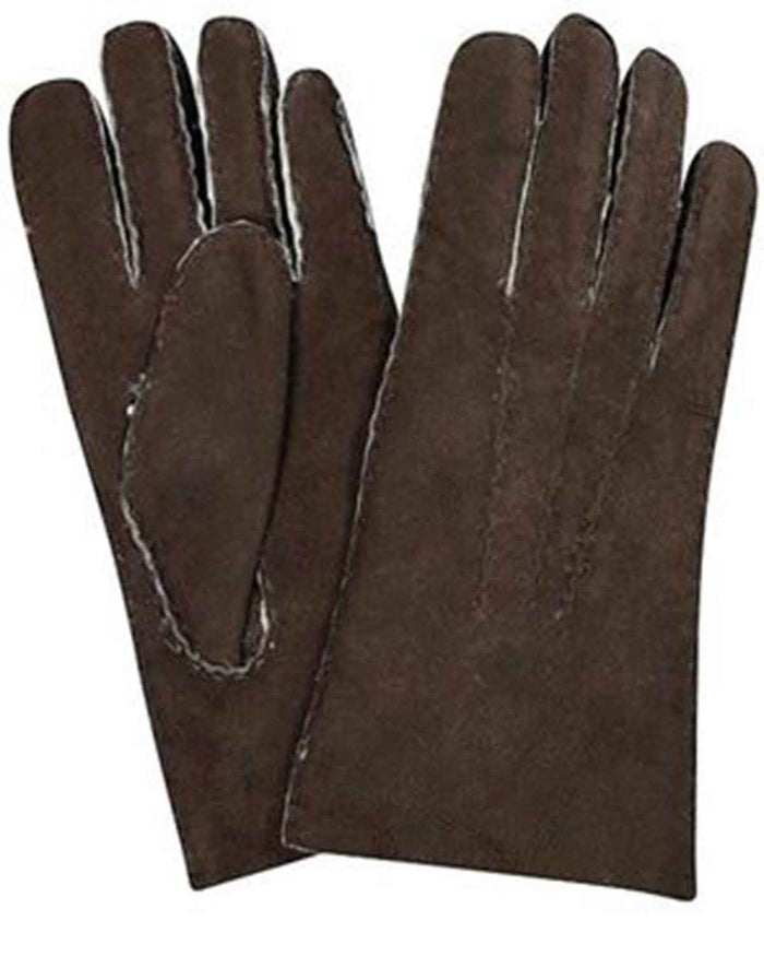 Hand Sewn Lambskin Gloves - Brown - The Classic Boutique
