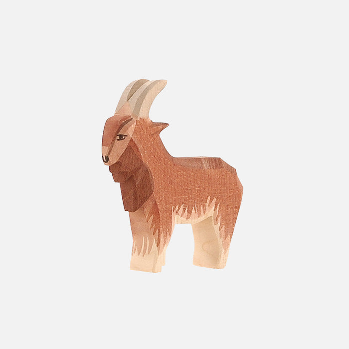 Handcrafted Wooden Male Goat